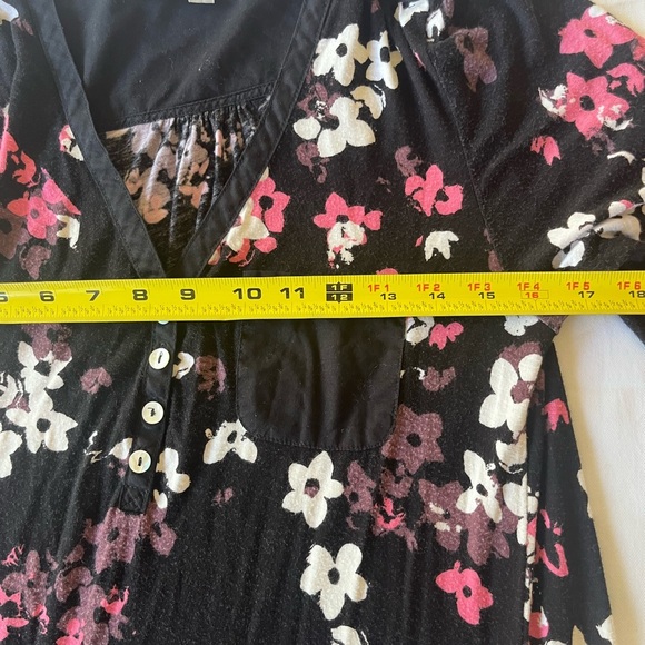 Anne Klein Black and White Floral Midi Dress sku011 - Picture 5 of 10